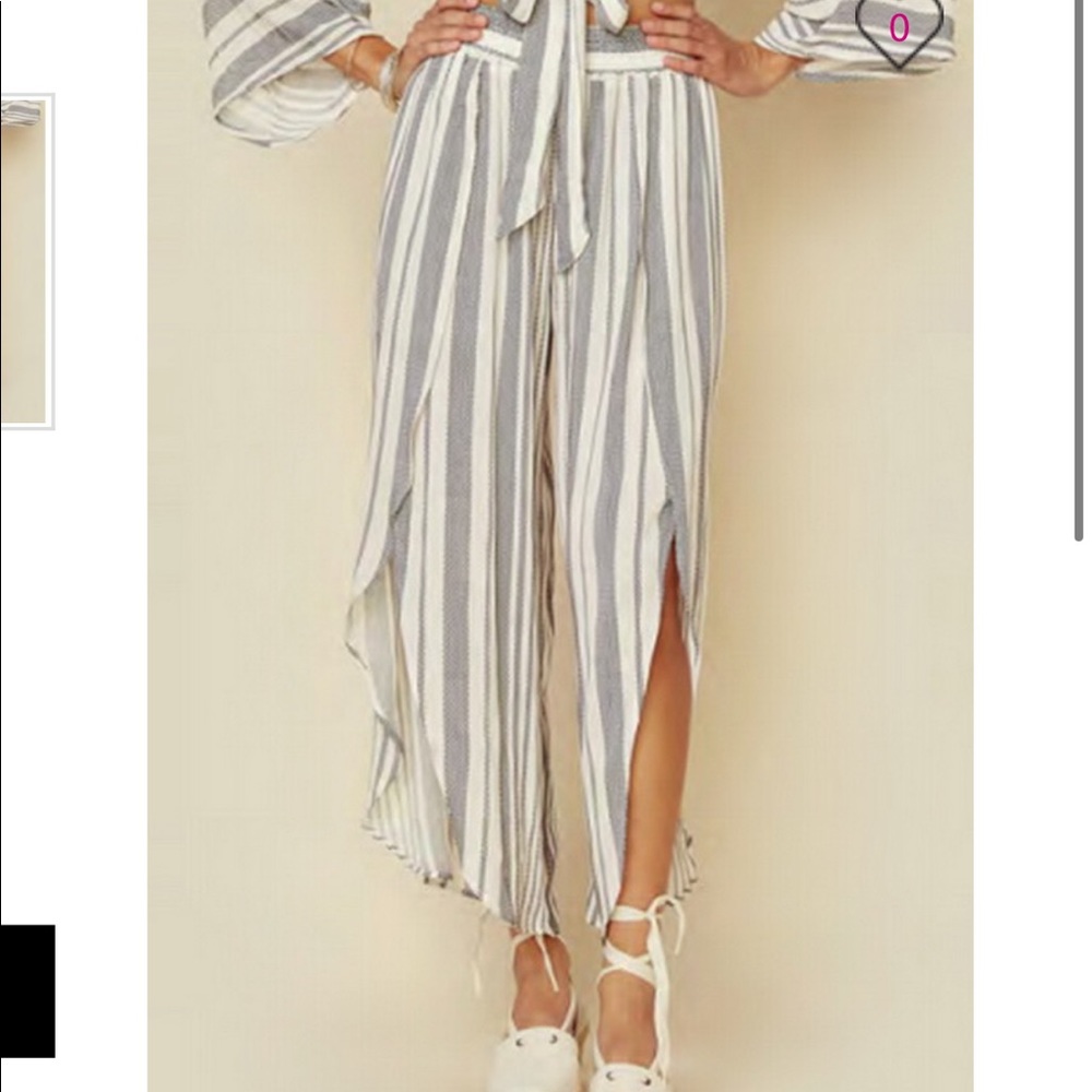 Planet Blue Jeanne Wrap Culotte pants
